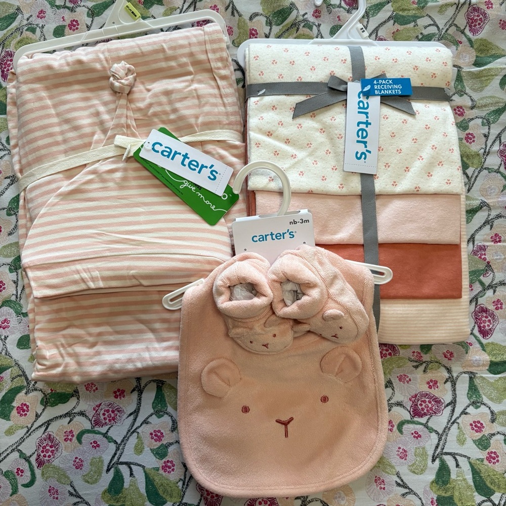 Carter's Pink Baby Accessories Set